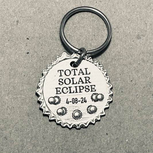 2024 Total Solar Eclipse Key Chain - Pennsylvania