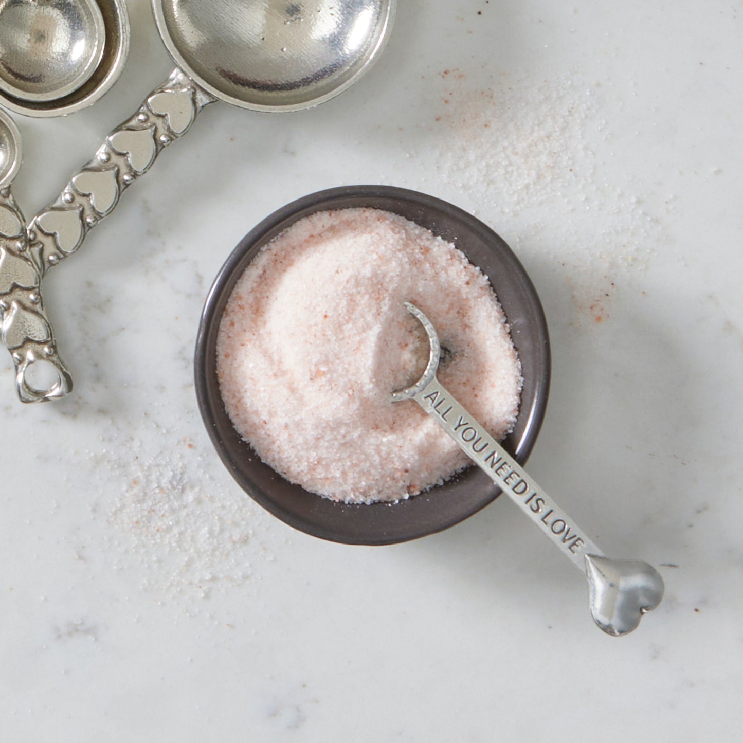pewter salt spoon