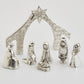 pewter nativity 7 piece set