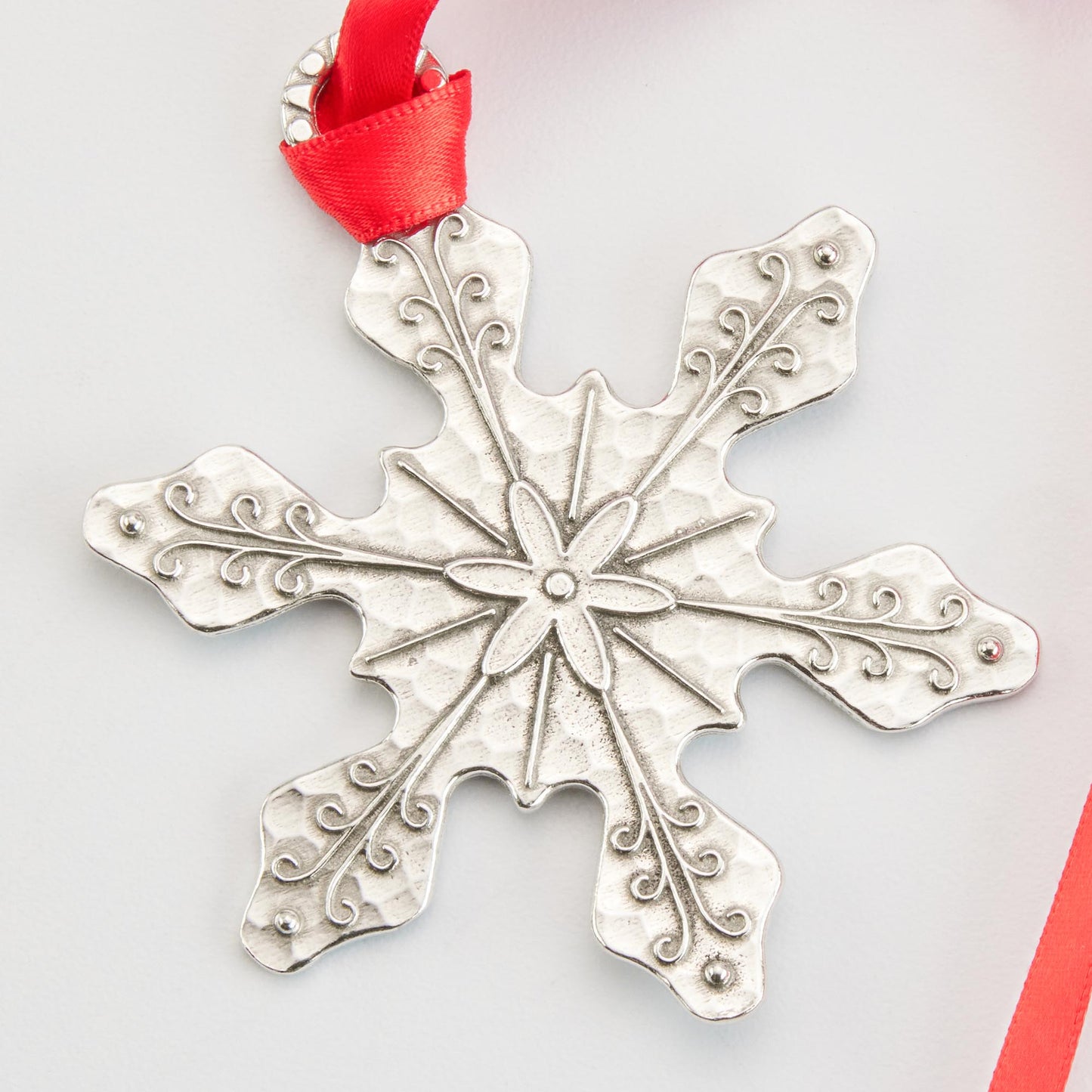 pewter snowflake, snowflake ornaments