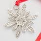 pewter snowflake, snowflake ornaments