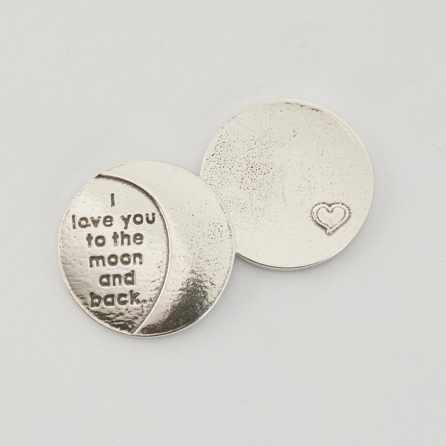 pewter love you to the moon and back coin, keepsake gifts