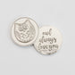 pewter owl always love you coin, keepsake gifts