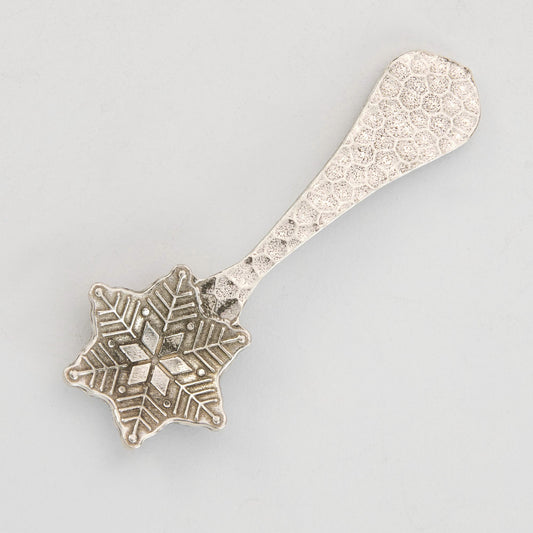 pewter snowflake salt spoon