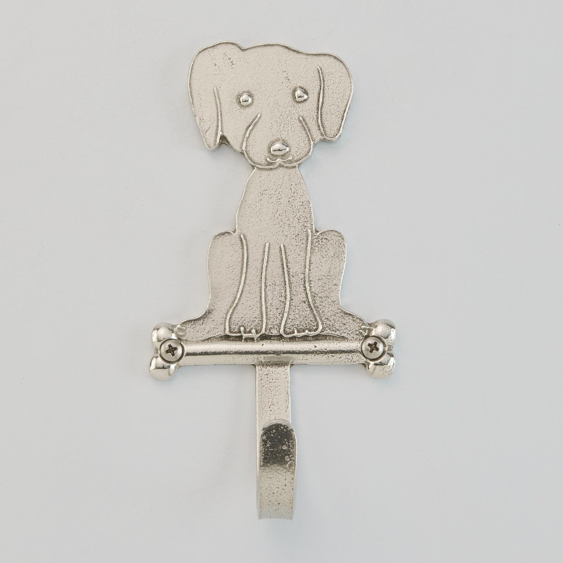 pewter puppy hook