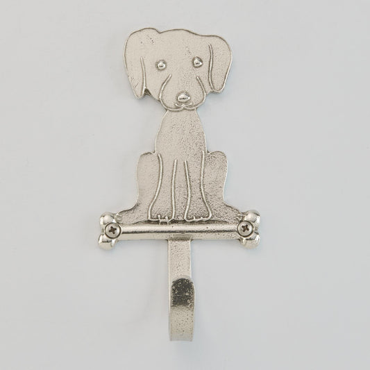 pewter puppy hook