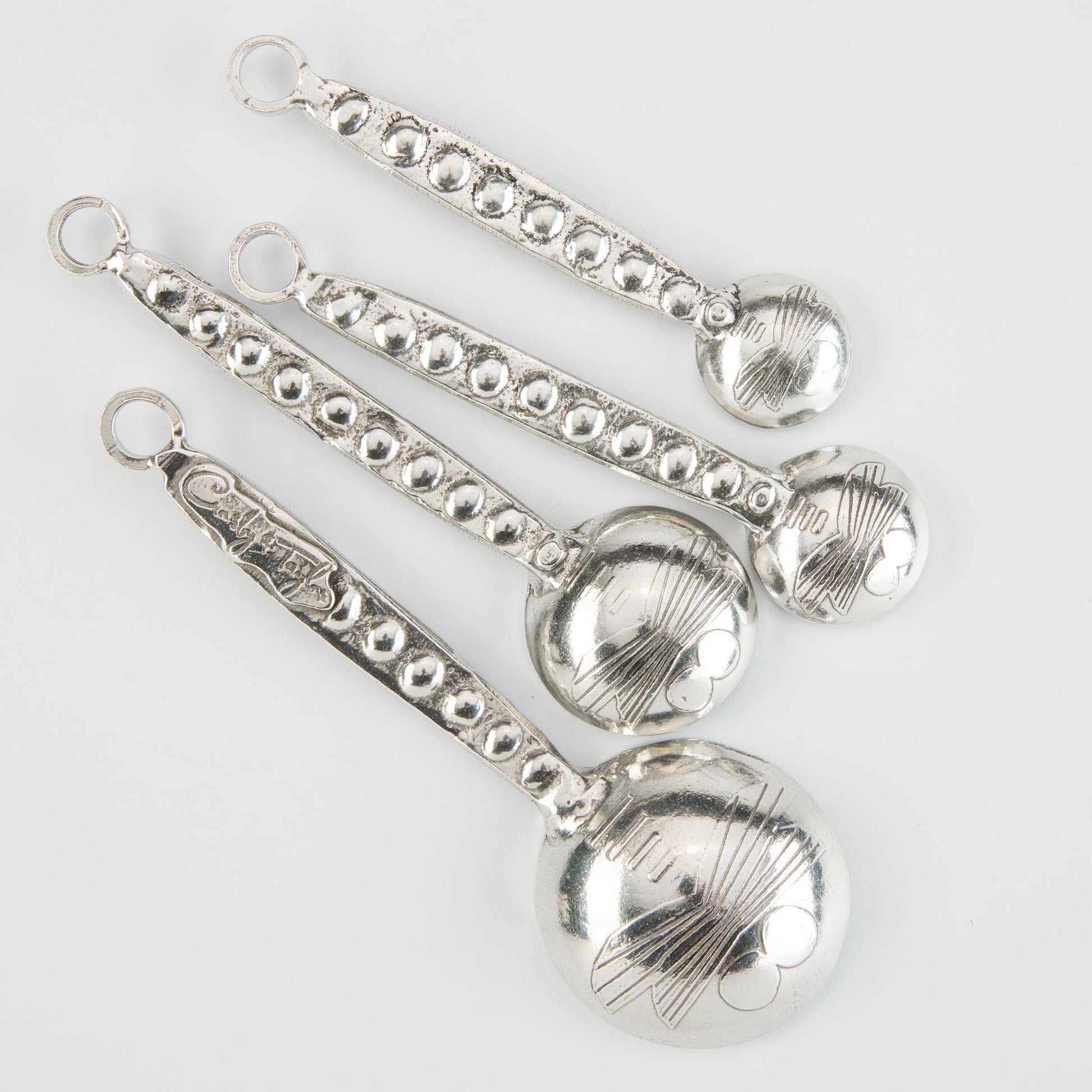 pewter dragonfly measuring spoons