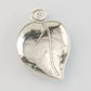 pewter leaf teabag and jewelry holder