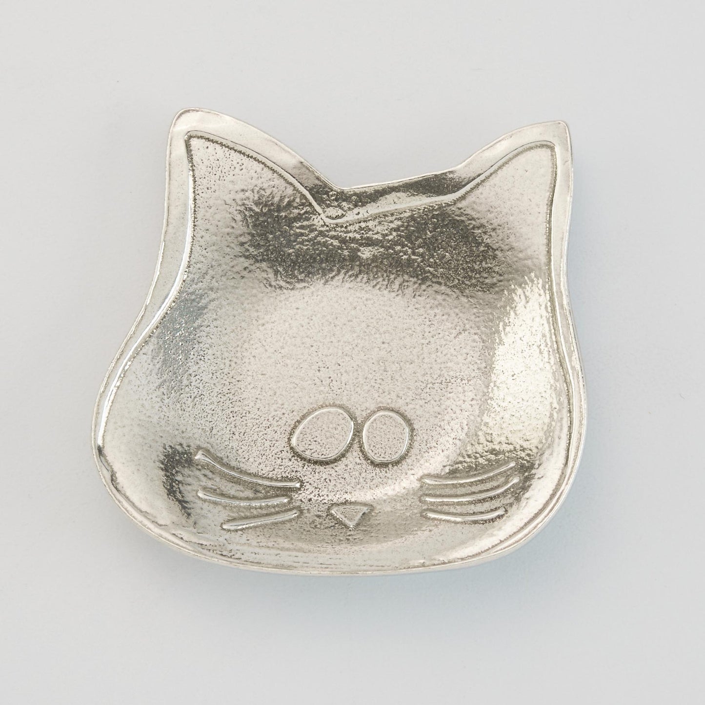 pewter kitty teabag and jewelry holder